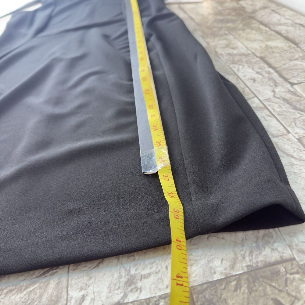 NEW Calvin Klein Dress Sheath Smooth Scuba Classic Black Women’s Sz 12 - Picture 13 of 15